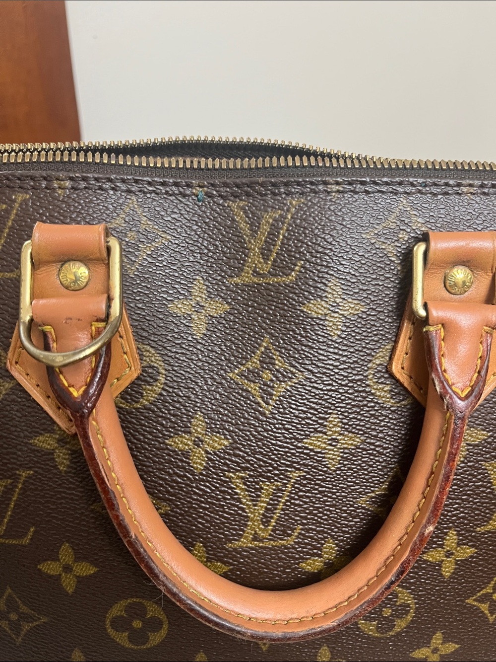 Louis Vuitton  Monogram Alma painted vachetta COA w/insert - Picture 13 of 16